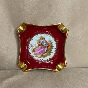 Vintage Limoges Porcelain Ashtray